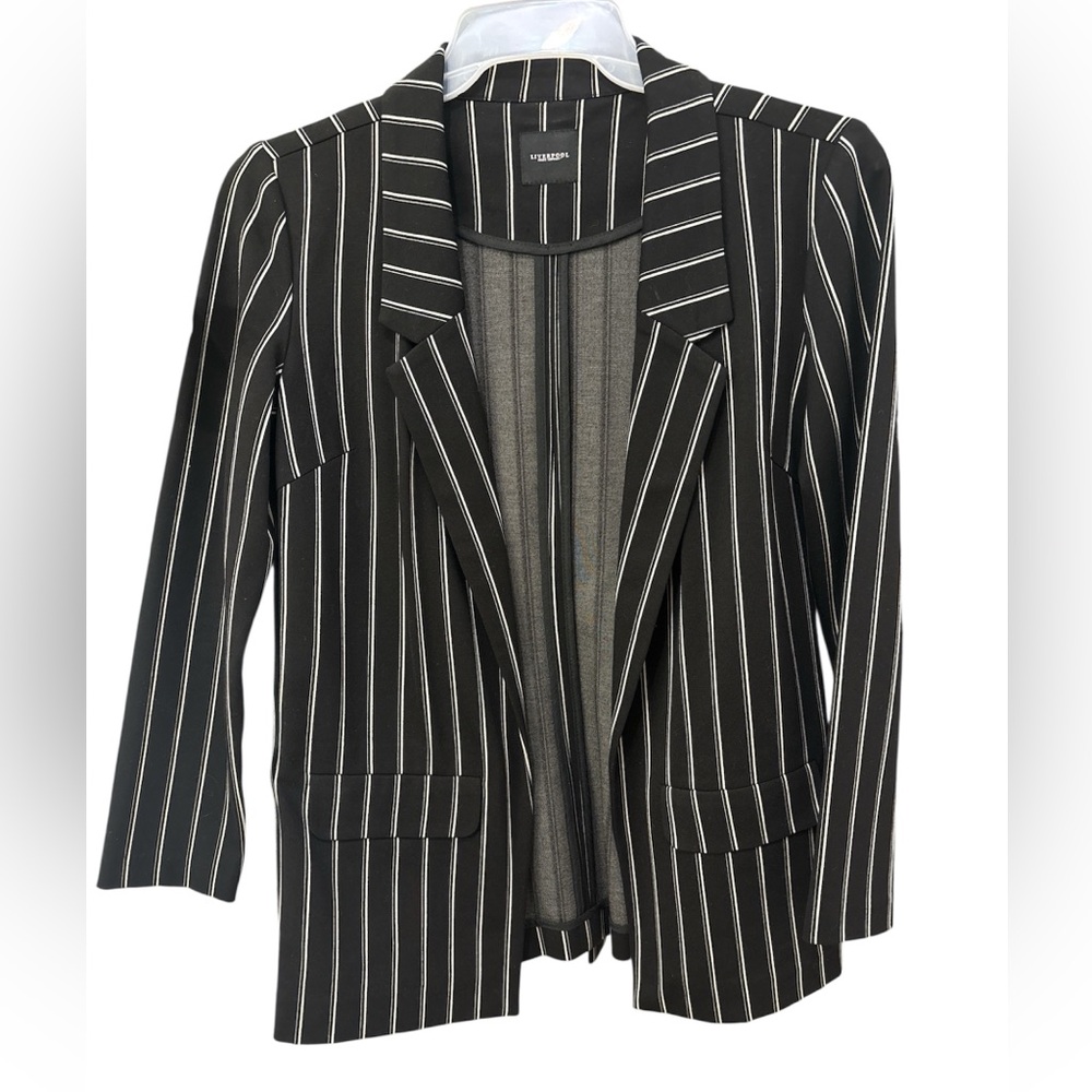 Liverpool Black and White Pinstriped Blazer